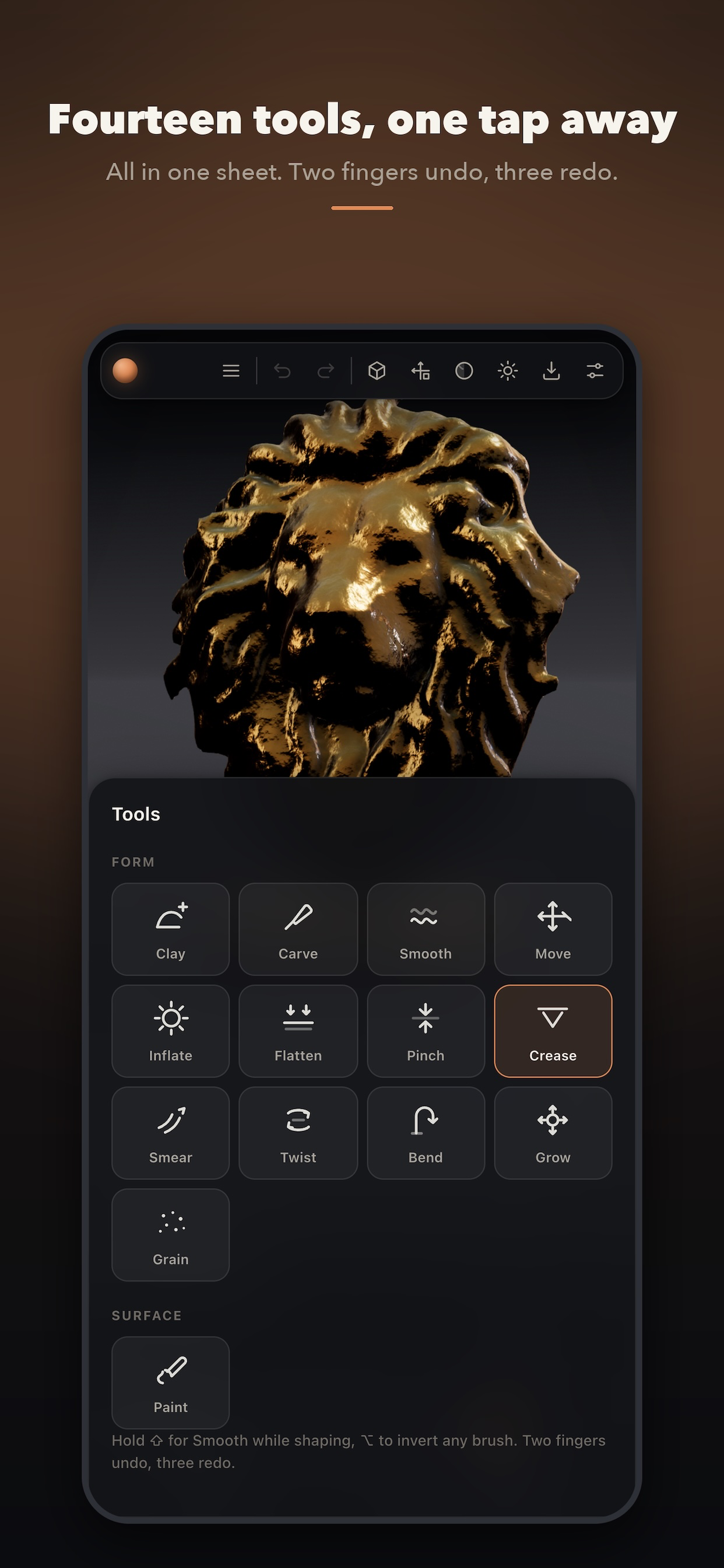 Clay Shaper: 3D Sculpting screenshot 2