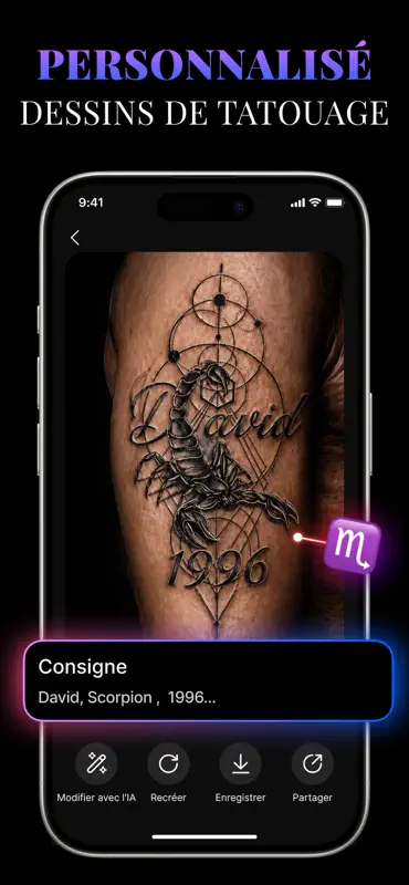 Design de Tatouage IA: ArtReel screenshot 2 of 6