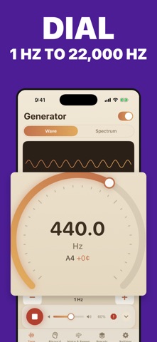 Frequency Sound Generator Hz Screenshot 1 of 5