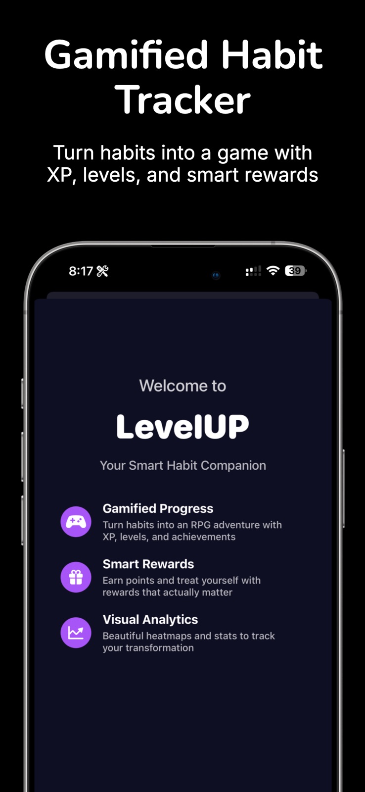 Habit Tracker – LevelUP iphone screenshot 1
