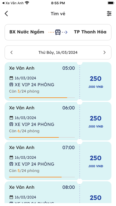 Xe Vân Anh Screenshot