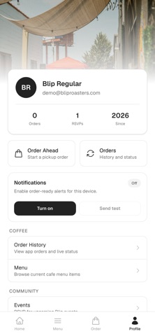 Blip Roasters iPhone screenshot