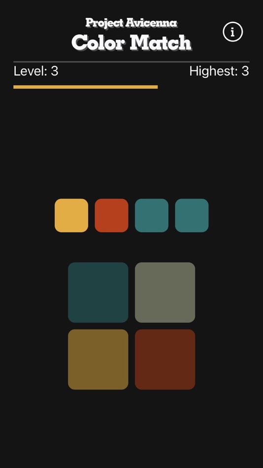 #1. Project Avicenna: Color Match (iOS) 由: Seif Elfayoumy