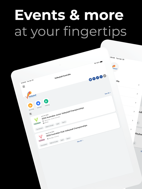 Volleyball Australia iPad screenshot 1 - Sports app