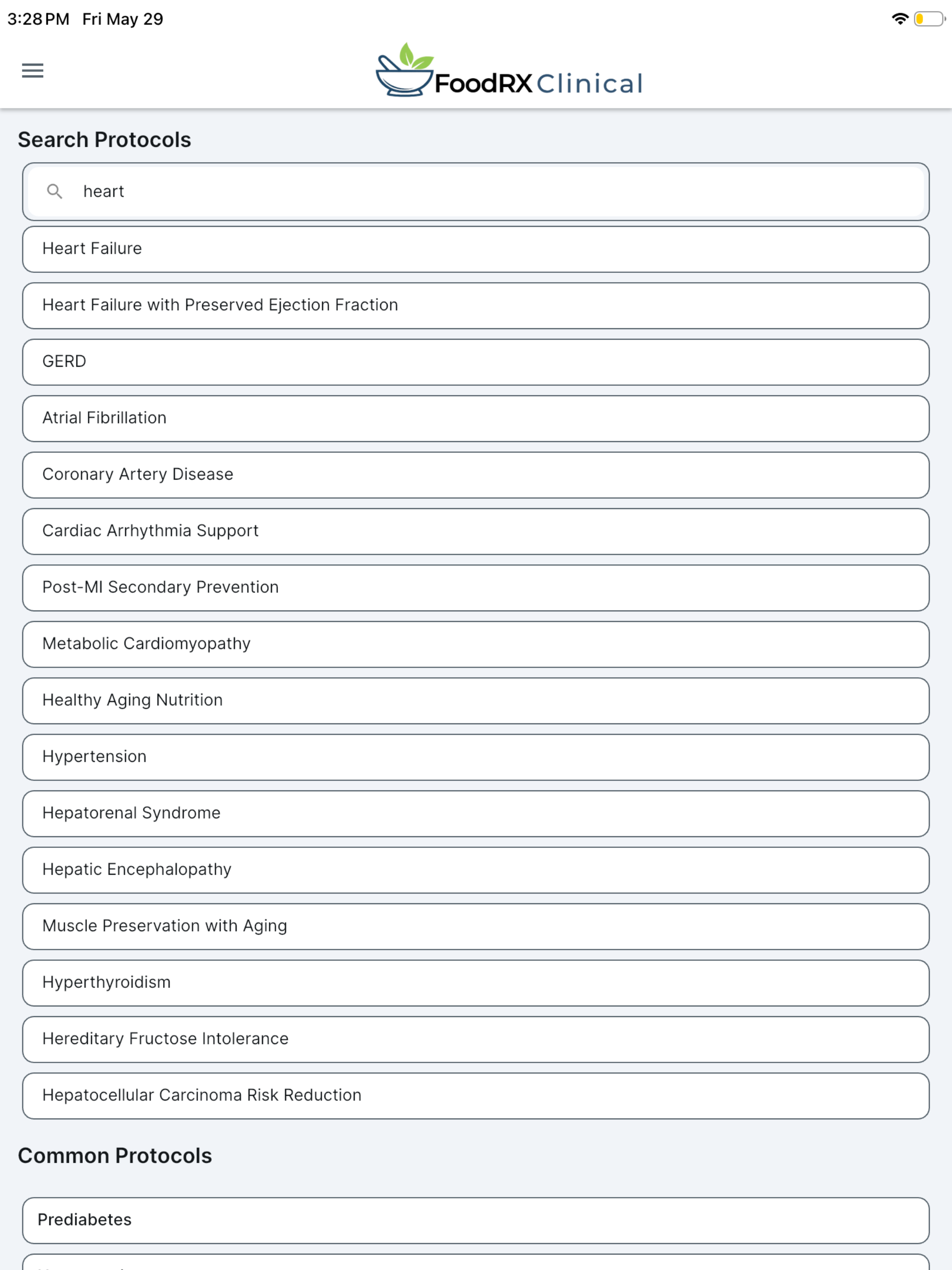 FoodRX Clinical screenshot 7