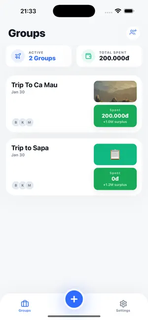 SplitLedger - Chia tiền nhóm screenshot 1
