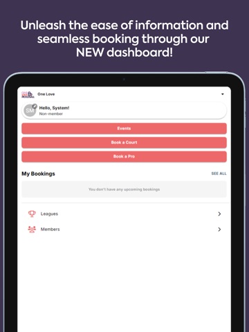 One Love Pickleball iPad screenshot