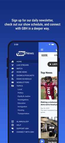 GBH News iPhone screenshot