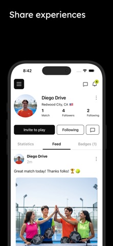 Tweener: Tennis & Pickleball iPhone screenshot