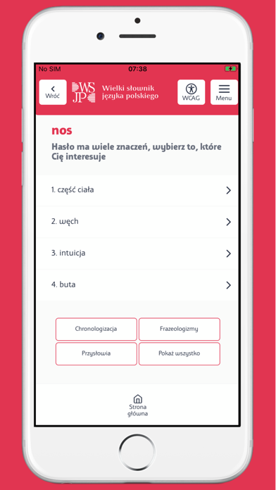 Wielki słownik WSJP PAN Screenshot