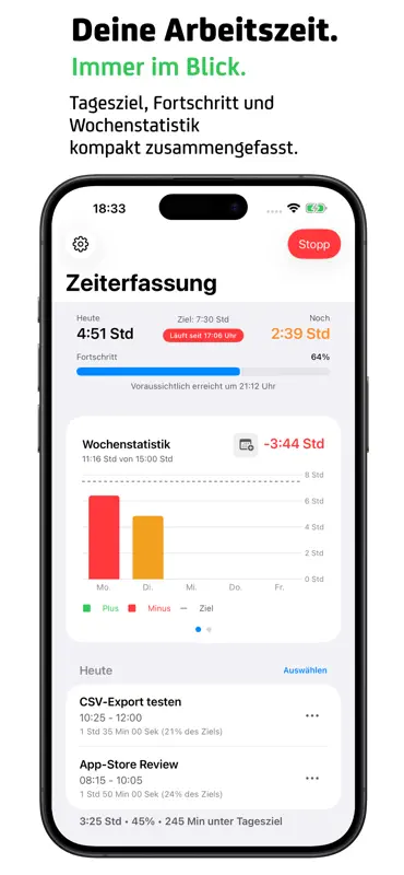 Flugs – Zeiterfassung screenshot 1 of 4
