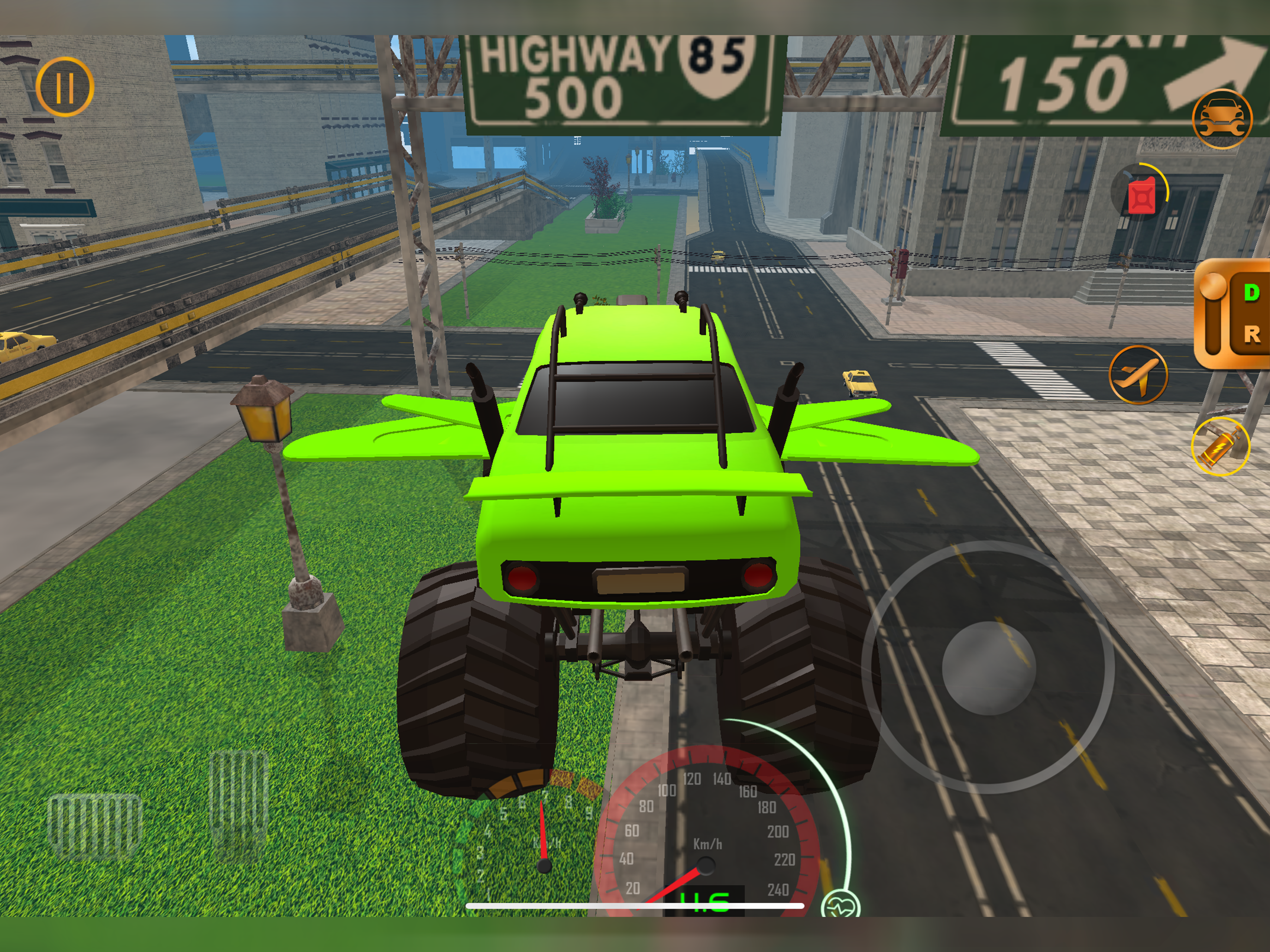Flying Truck Pilot Driving 3D