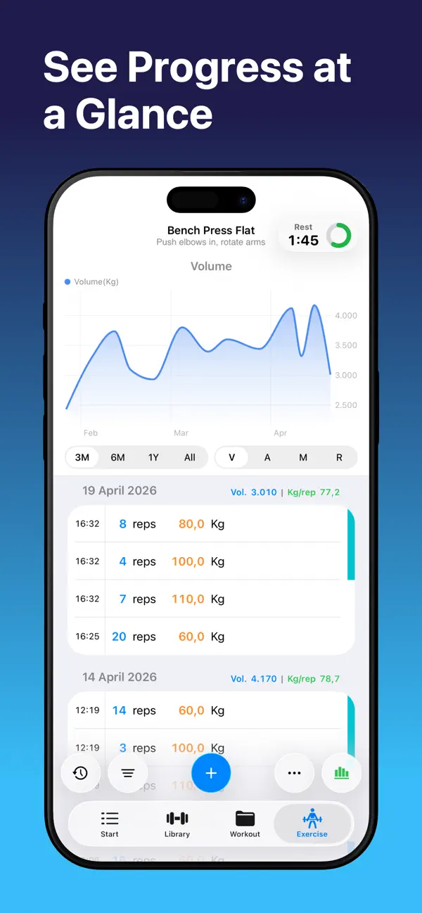 Screenshot #2 pour Gym Gym: Gym Workout Tracker