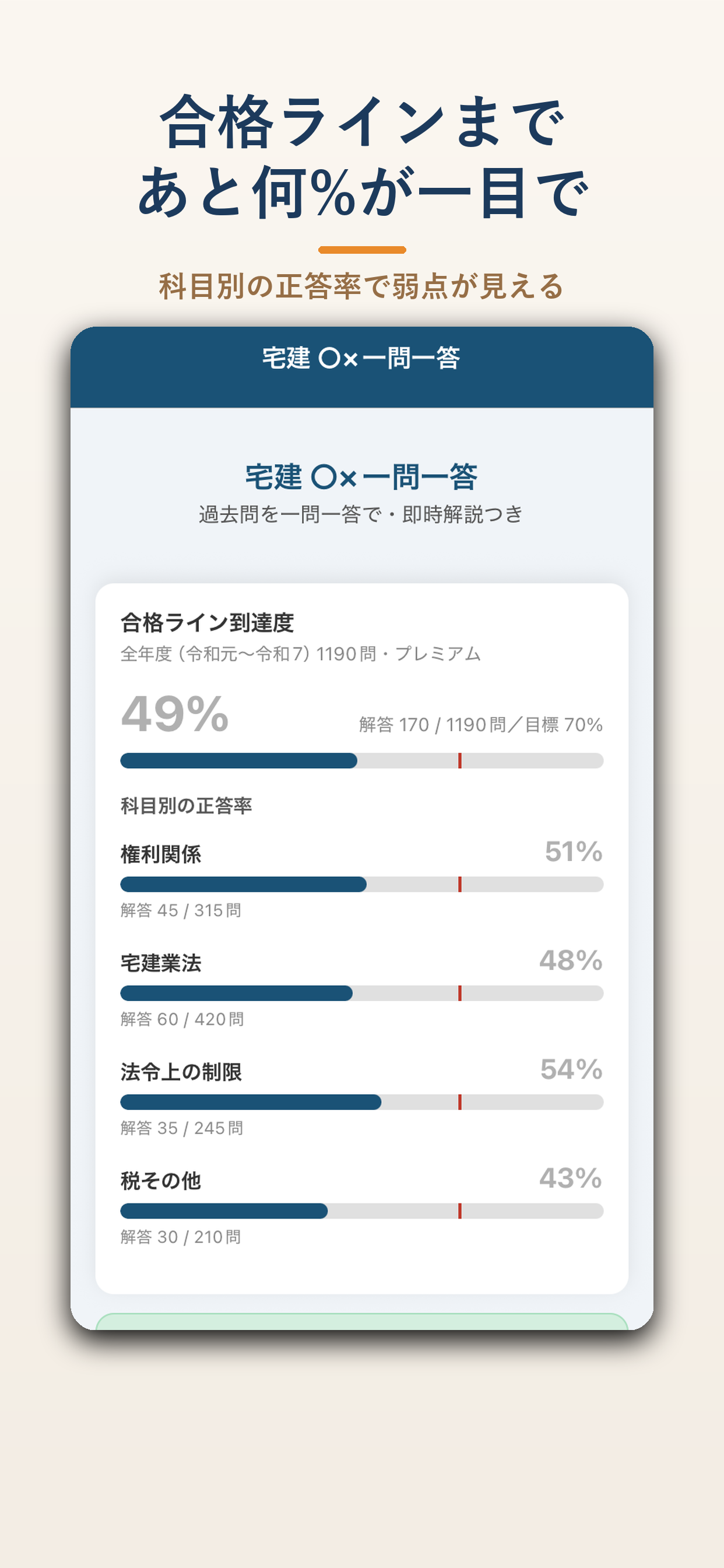 宅建 ○×一問一答 screenshot 4