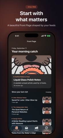 An Otter RSS Reader Screenshot 1 of 5