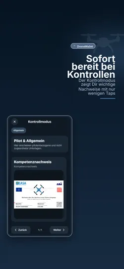 Screenshot von DroneWallet auf dem iPhone 2