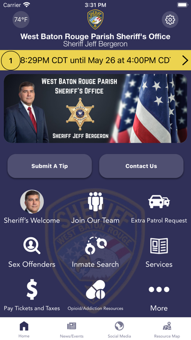 West Baton Rouge Sheriff, LA Screenshot