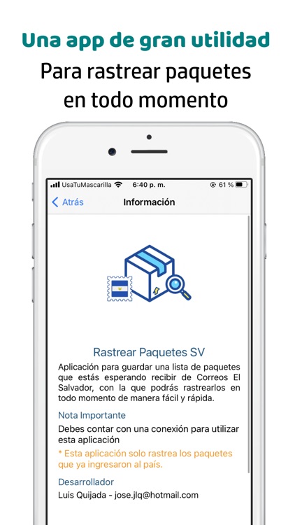 Rastrear Paquetes SV screenshot-3