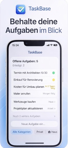 TaskBase – Aufgaben Assistent screenshot