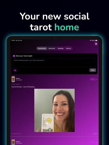 Tarotly - Tarot social network iPad screenshot