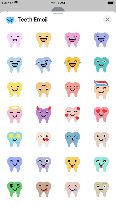 Teeth Emoji Screenshot 4 - AppWisp.com Teeth Emoji Screenshot 4 - AppWisp.com