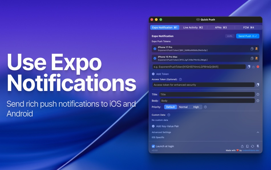 #4. QuickPush Tool (macOS) Von: Code with Beto