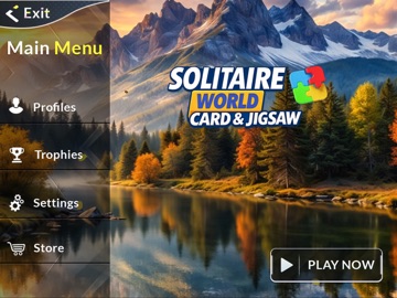 Solitaire World: Card & Jigsaw iPad screenshot