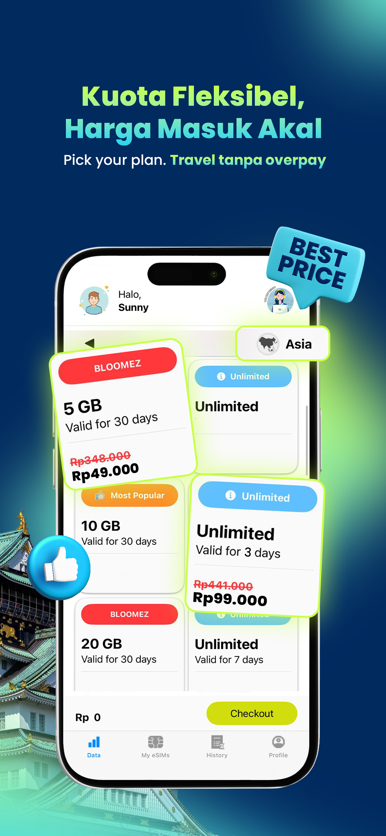 EZYM: #1 eSIM Travel App