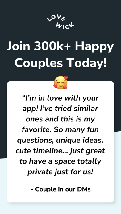 Lovewick: Relationship Tracker Screenshot