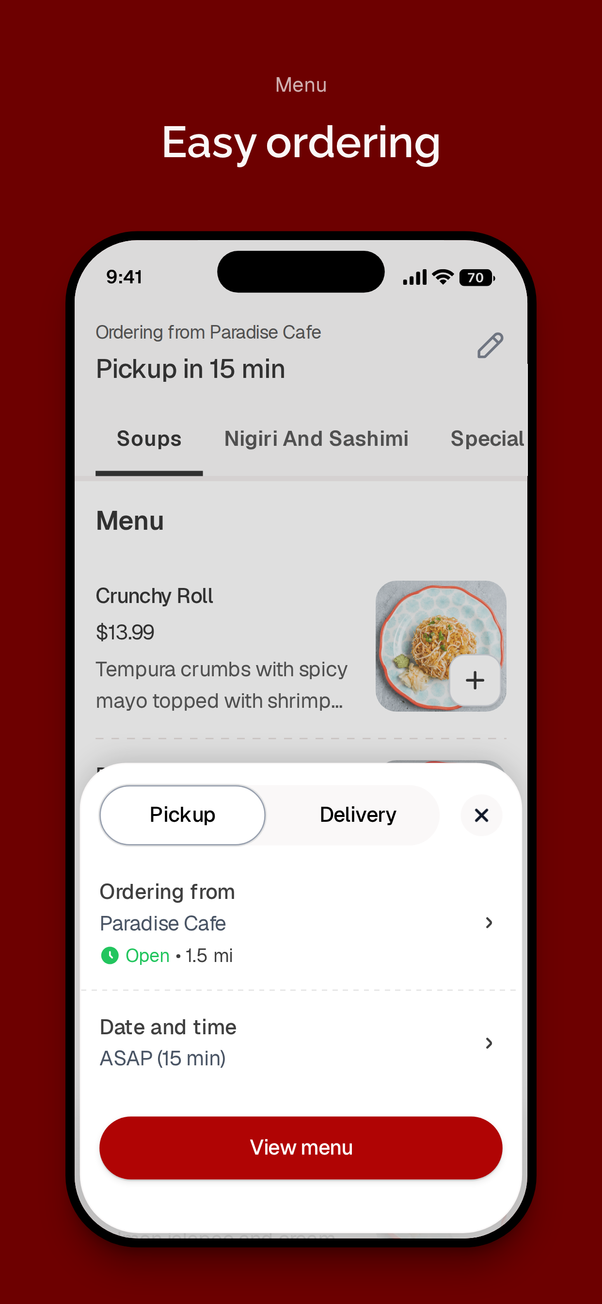 Paradise Cafe To Go screenshot 3