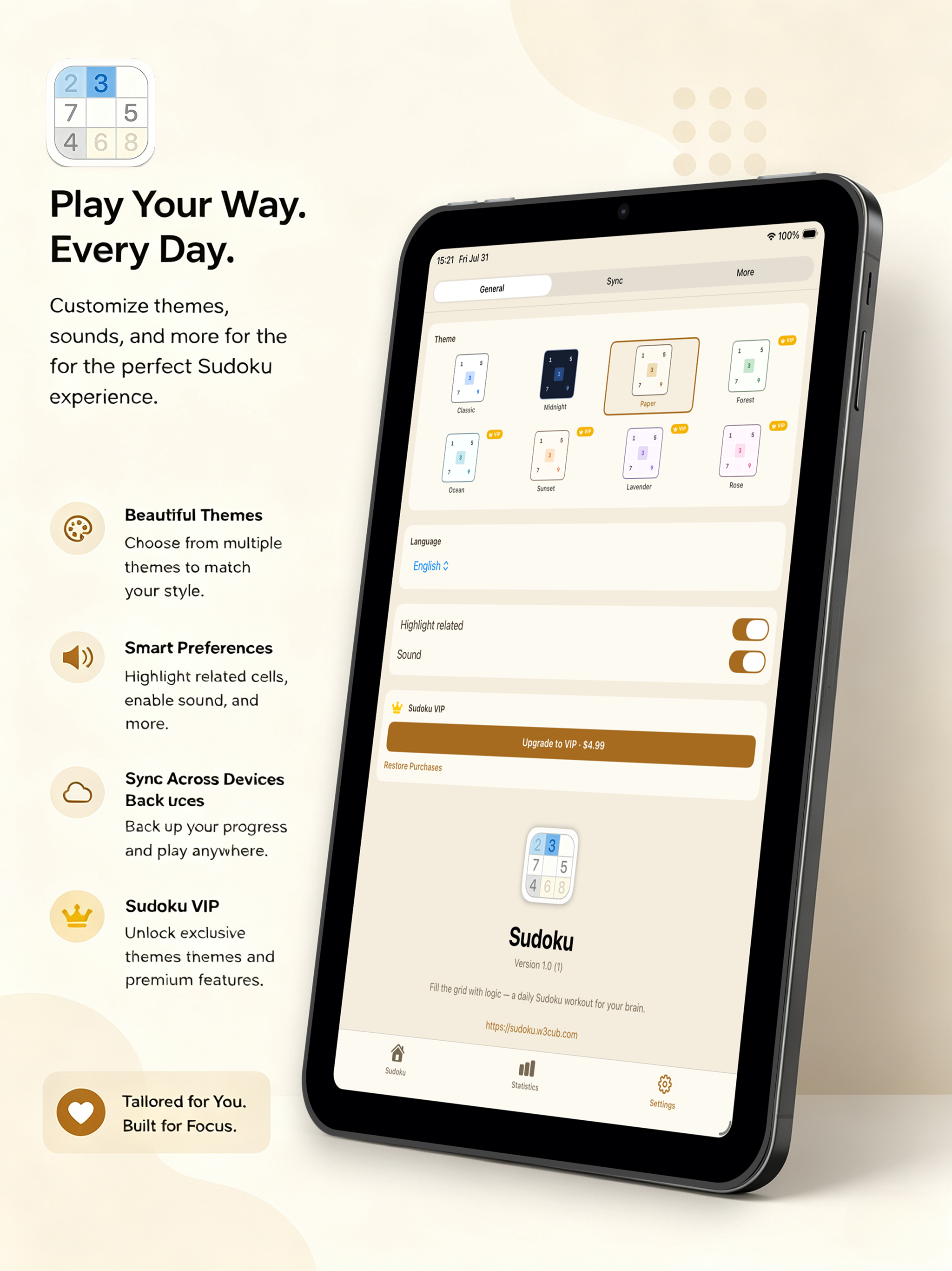 Sudoku x Classic Game screenshot 6