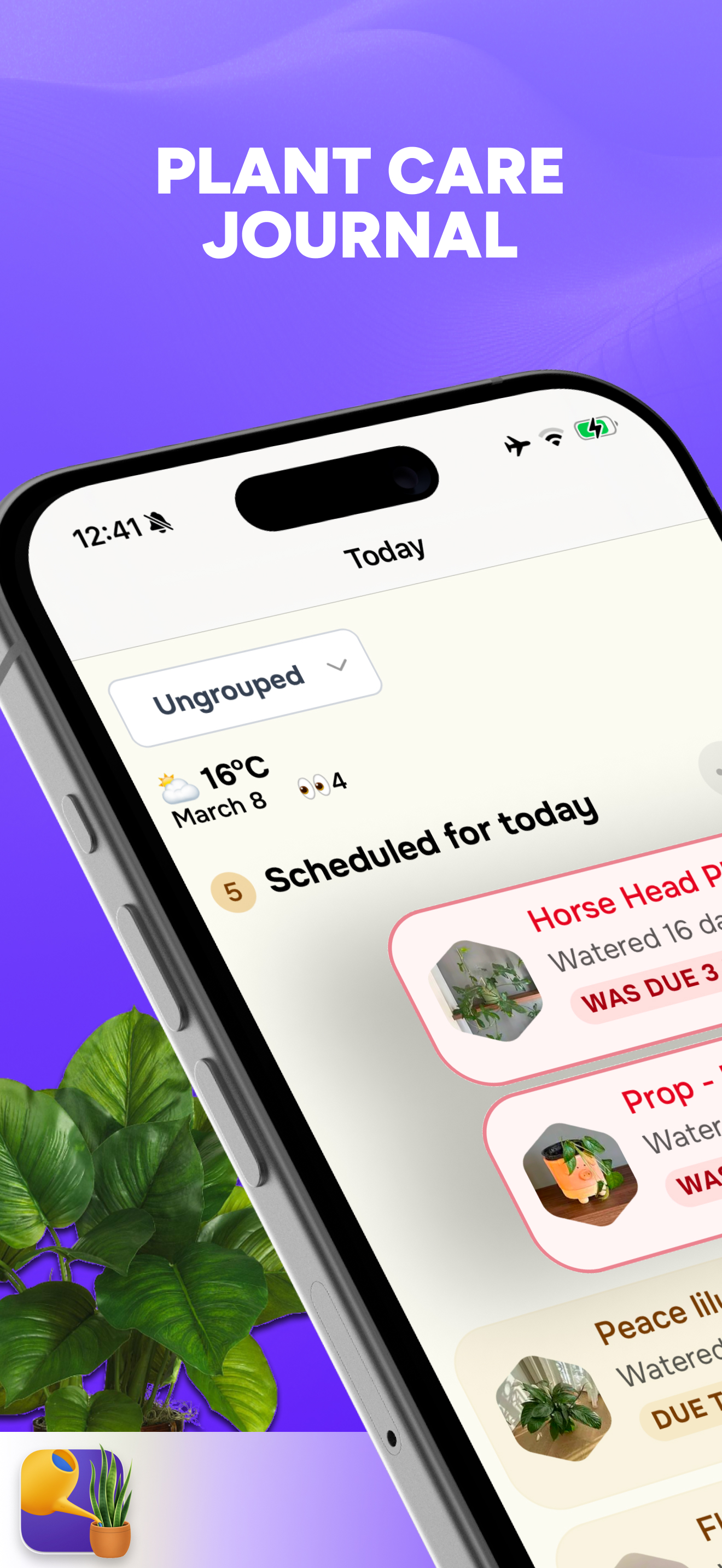 Plant Water Care Tracker: Ploi