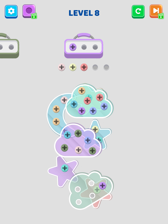 Screw Nuts Jam Puzzle iPad screenshot 2 - Games app