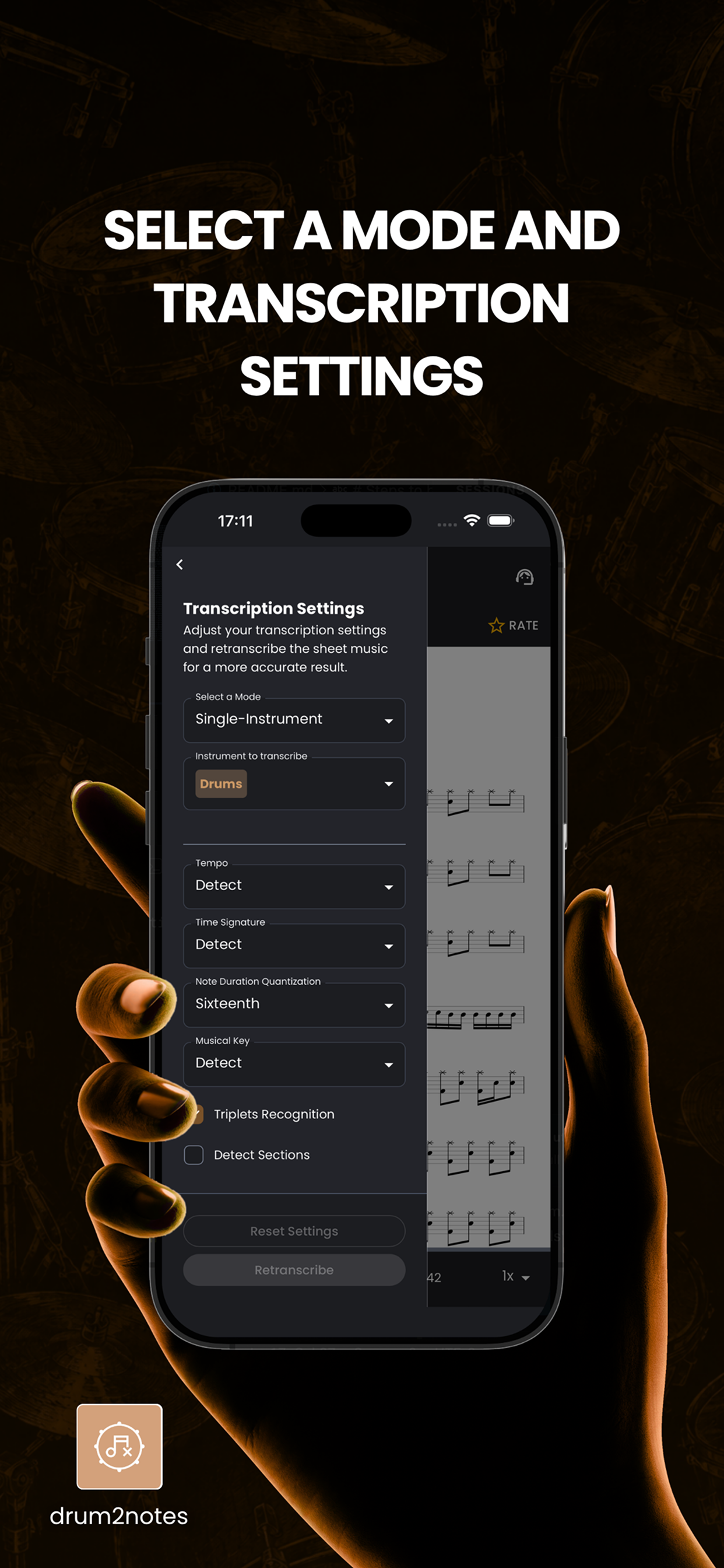 Drum2Notes - Transcribe Drums screenshot 3