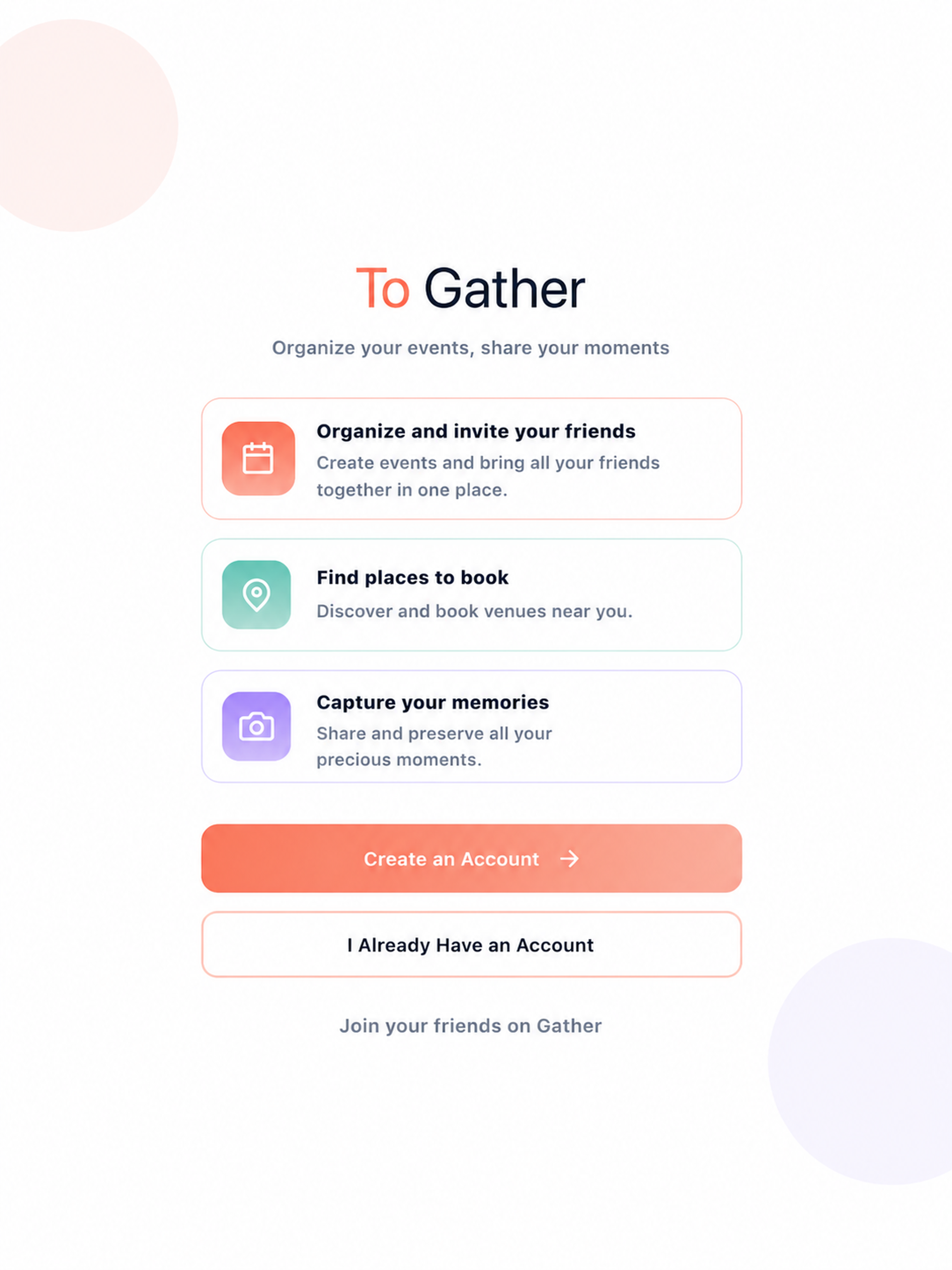 To Gather – When do we meet ? screenshot 4