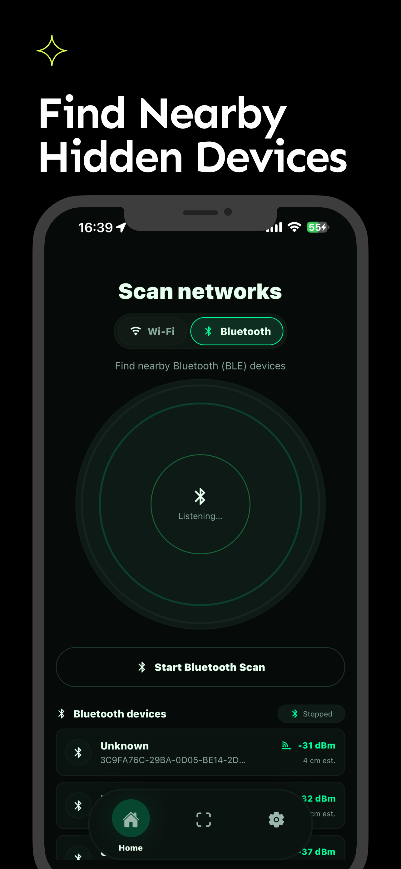 Bluewex: WiFi & Bluetooth Scan