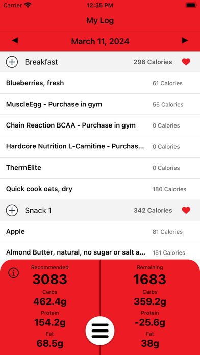 HCFDiet Screenshot