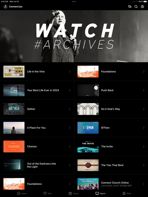 Screenshot #6 pour ConnectChurchJax