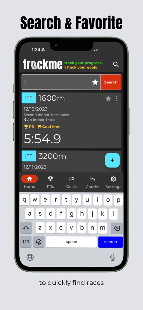 TrackMe - Race Log - Sports App | MWM