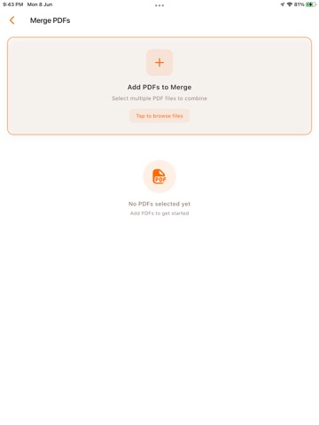 DocFill – PDF Editor & Merger iPad screenshot