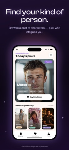 VILO: AI Companions & Chat iPhone screenshot