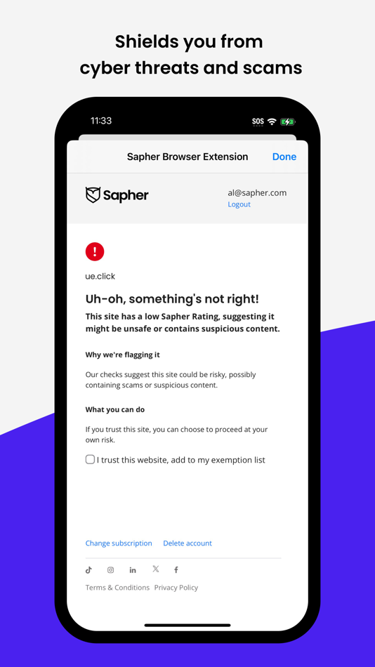 #2. Sapher Browser Extension (iOS) 来自: Sapher Technology Pty Ltd