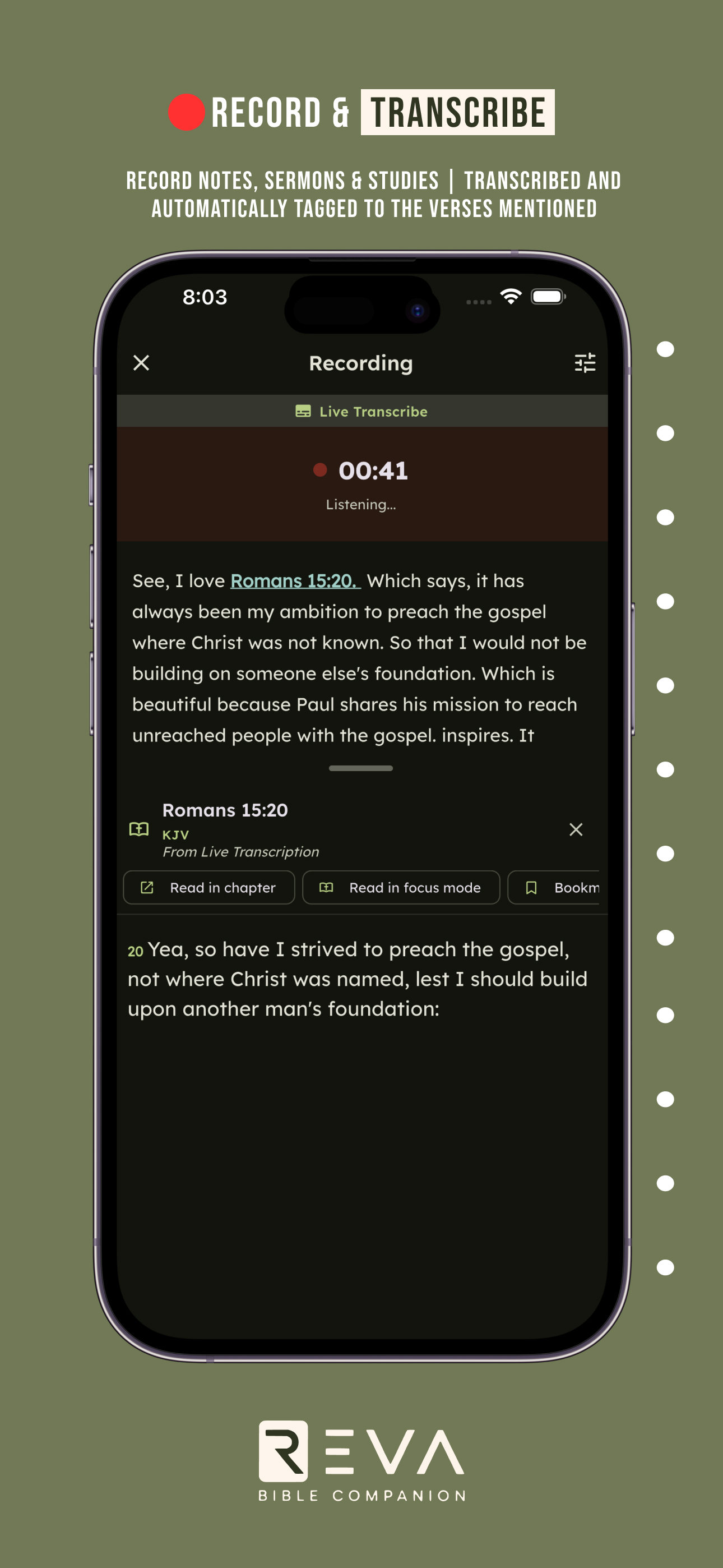 REVA Bible Companion screenshot 5