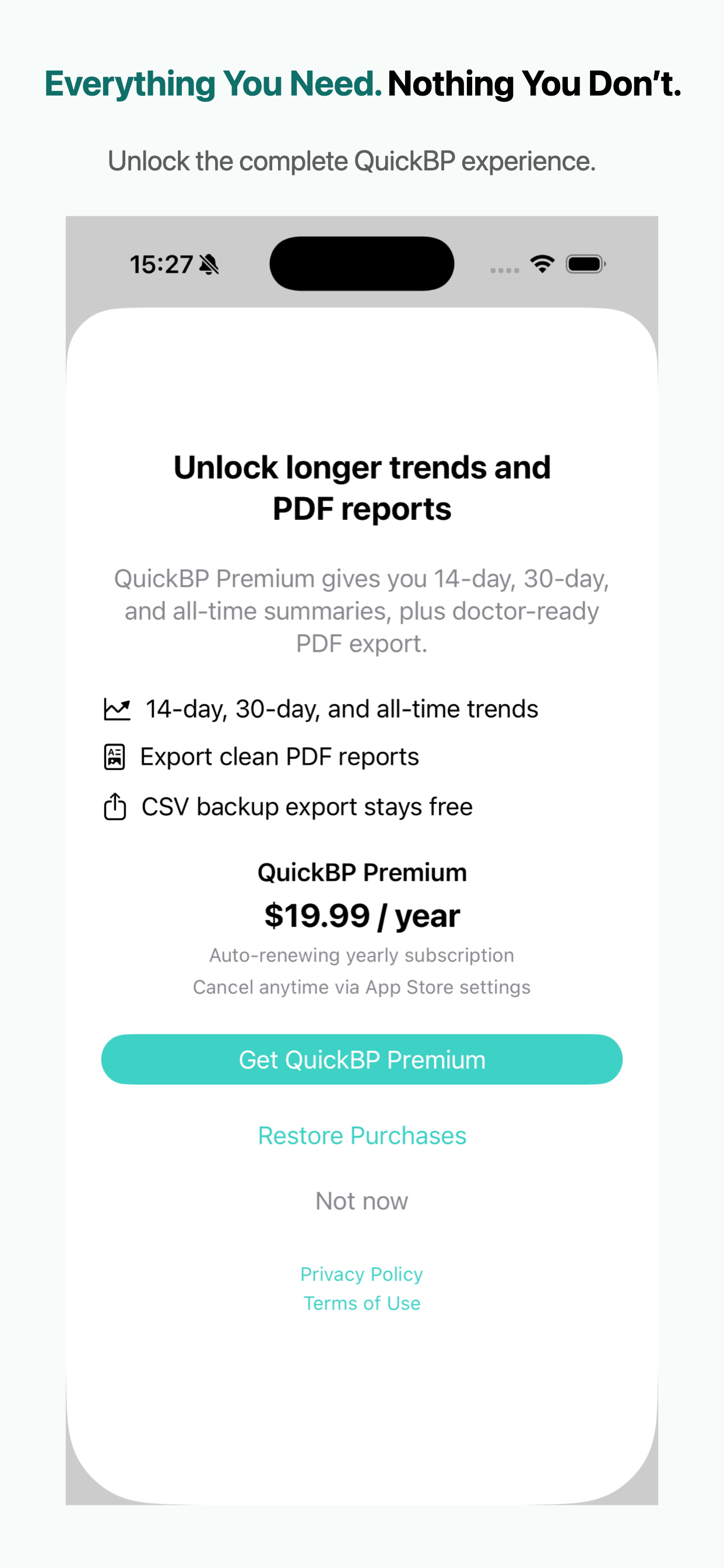 QuickBP: Blood Pressure Log screenshot 5