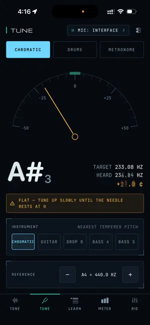 OCTAV — SPL Meter, RTA, Tuner screenshot 3