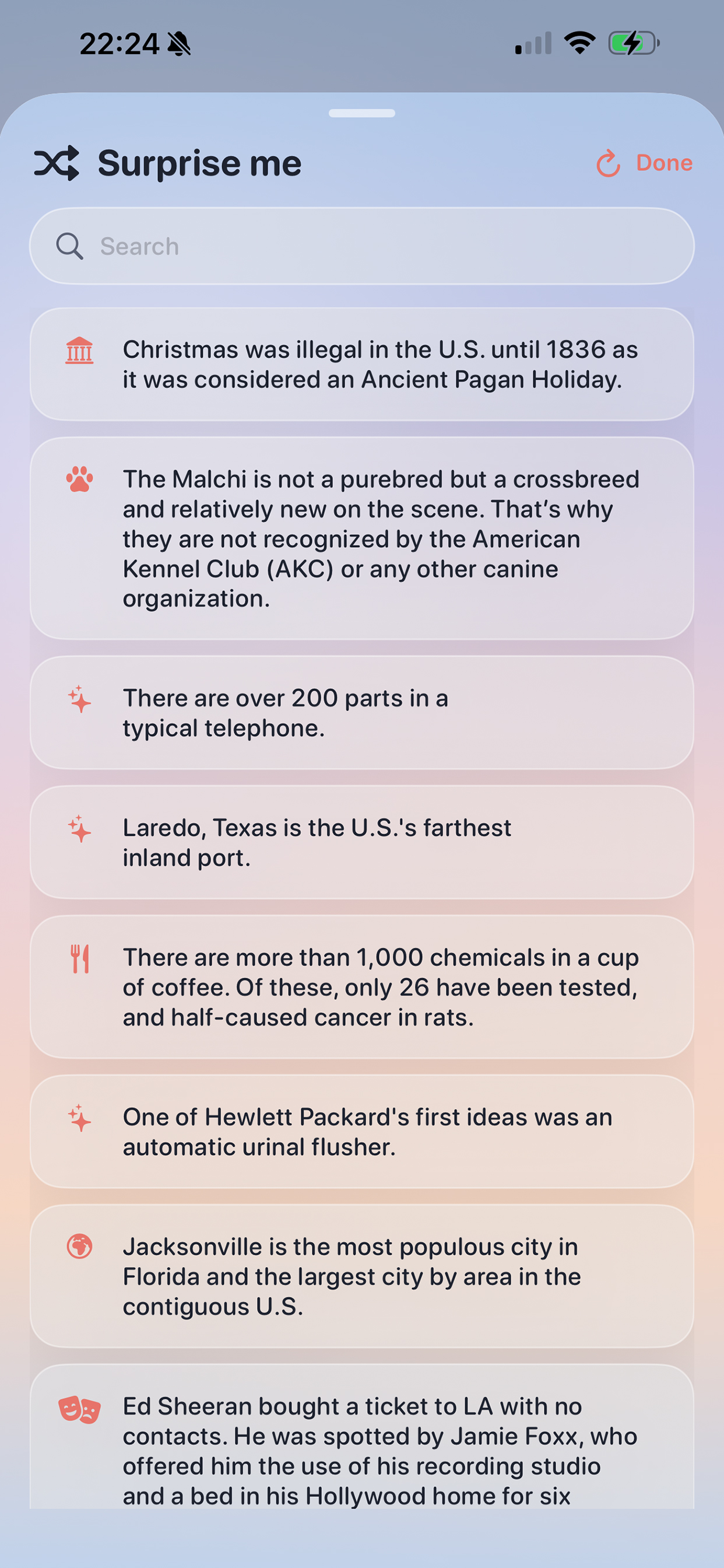 Great Facts screenshot 3