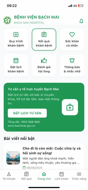 Bach Mai Care - Hồ sơ sức khoẻ iPhone screenshot 3
