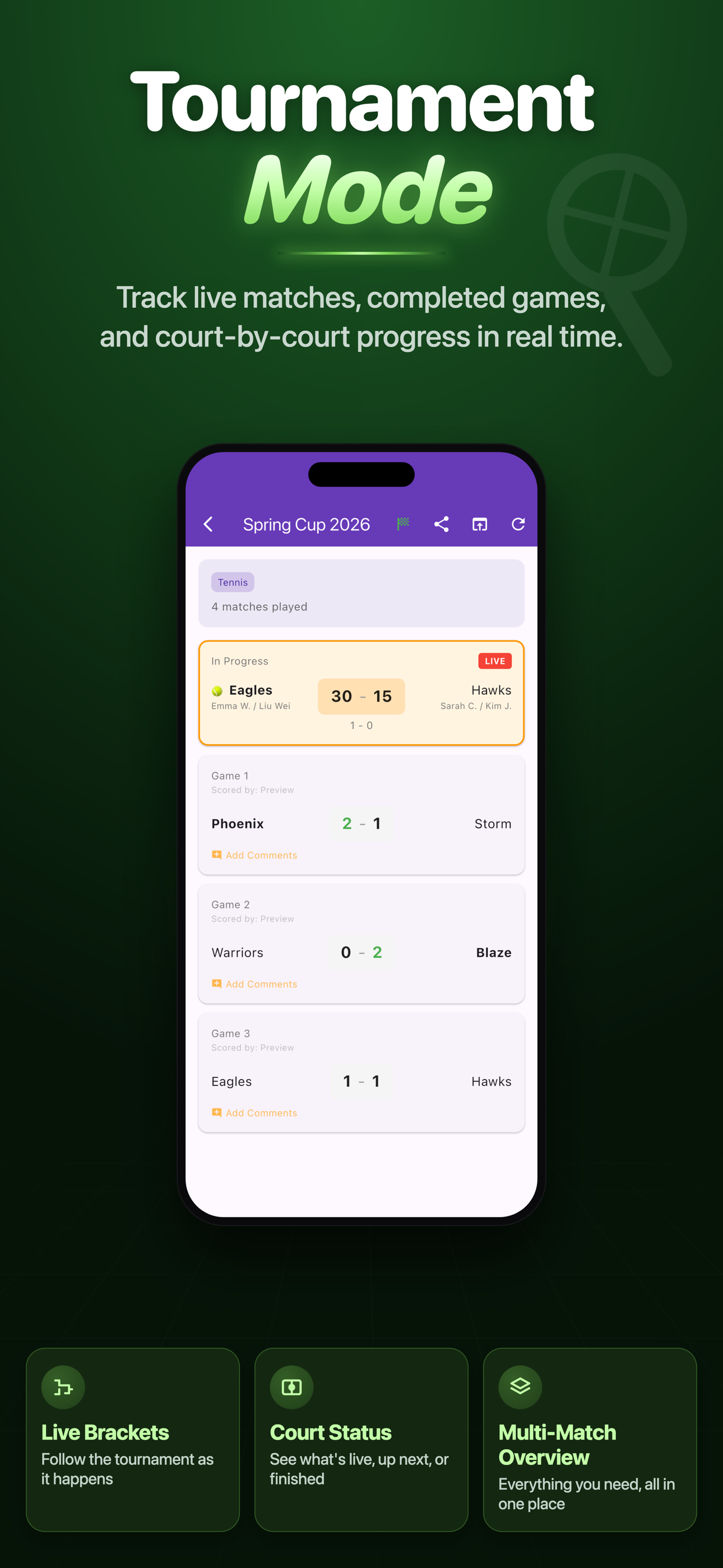 TennisKeeper·Tennis Scoreboard screenshot 4