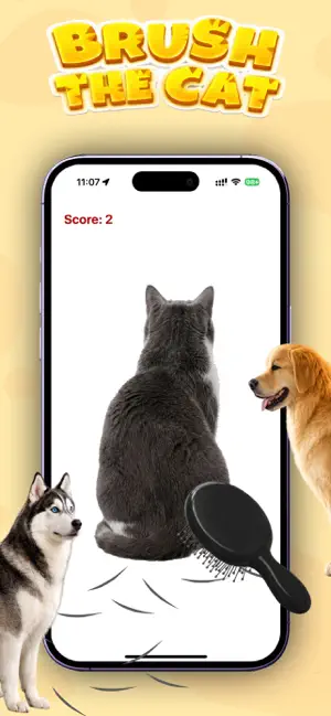 Brush Orange Cat Challenge screenshot 1