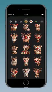 joy reindeer stickers iphone screenshot 3